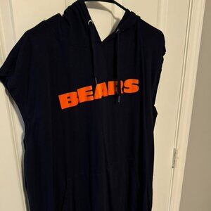 Chicago Bears short sleeved hoodie sweatshirt